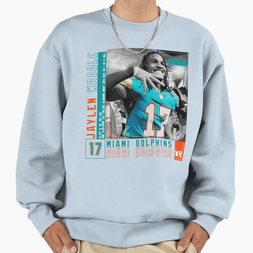Jaylen Waddle Football Edit Tapestries Sweatshirt - Graphic Print Unisex - T-Shirt, Sweatshirt, Hoodie
