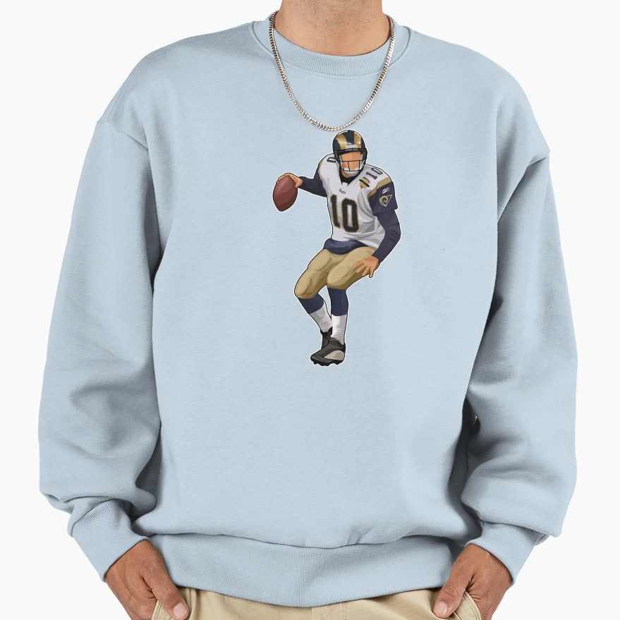 Marc Bulger 10 To Pass Sweatshirt - Novelty Apparel for Adults - T-Shirt, Sweatshirt, Hoodie