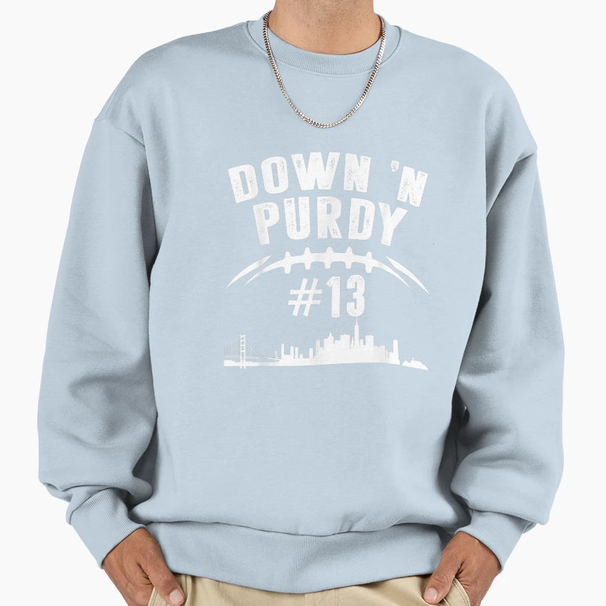 Down N Purdy Mr Irrelevant San Francisco T-Shirt - Graphic Print Men Women - T-Shirt, Sweatshirt, Hoodie