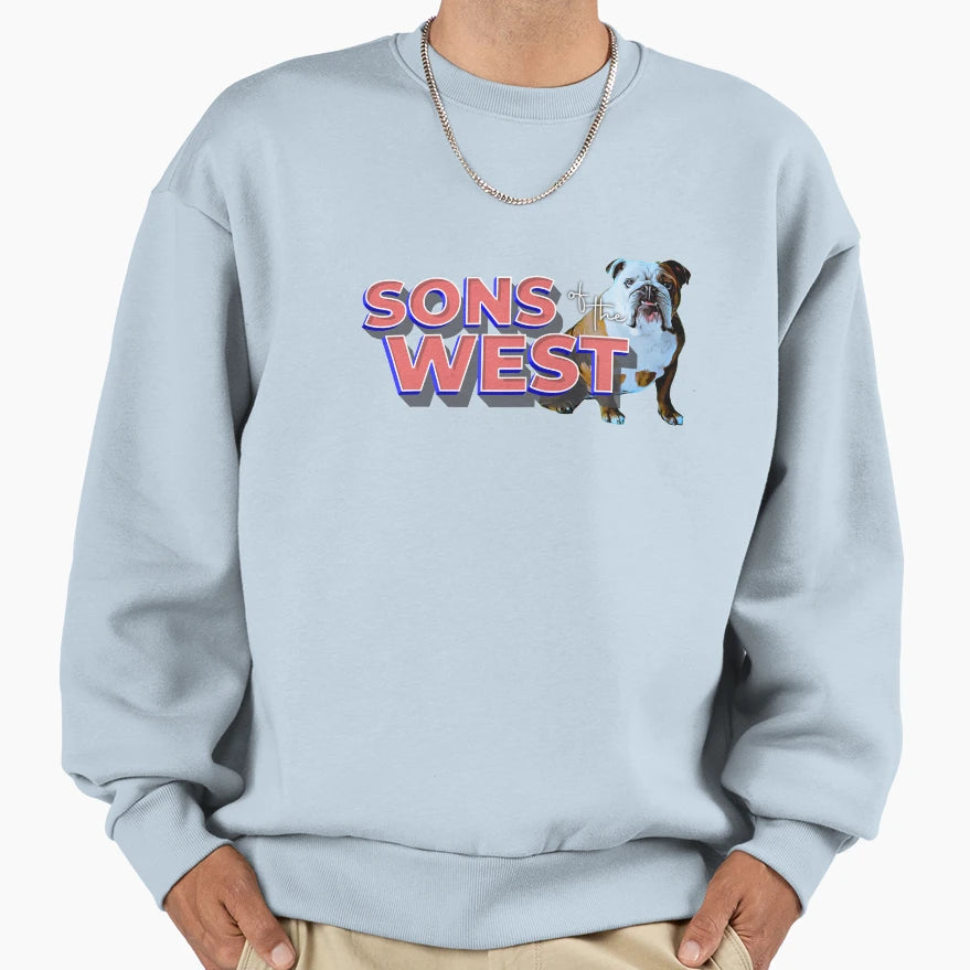 Western Bulldogs Theme Song Sons West Sweatshirt - Minimalist Print Unisex - T-Shirt, Sweatshirt, Hoodie