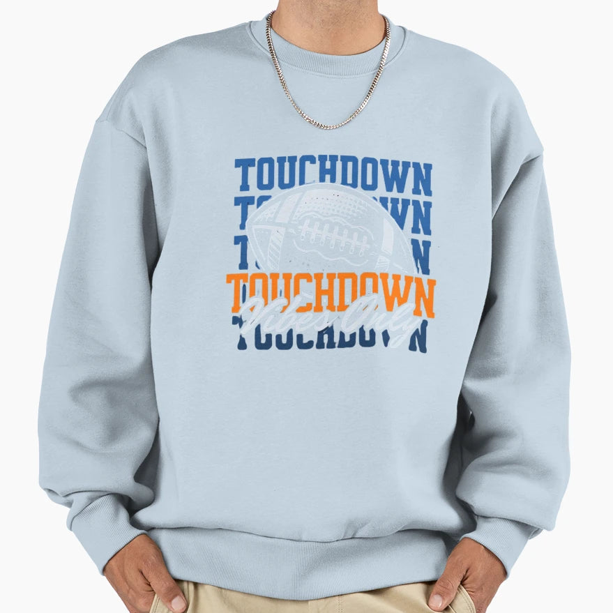 Touchdown Vibes Only American Sweatshirt - Minimalist Print Unisex - T-Shirt, Sweatshirt, Hoodie