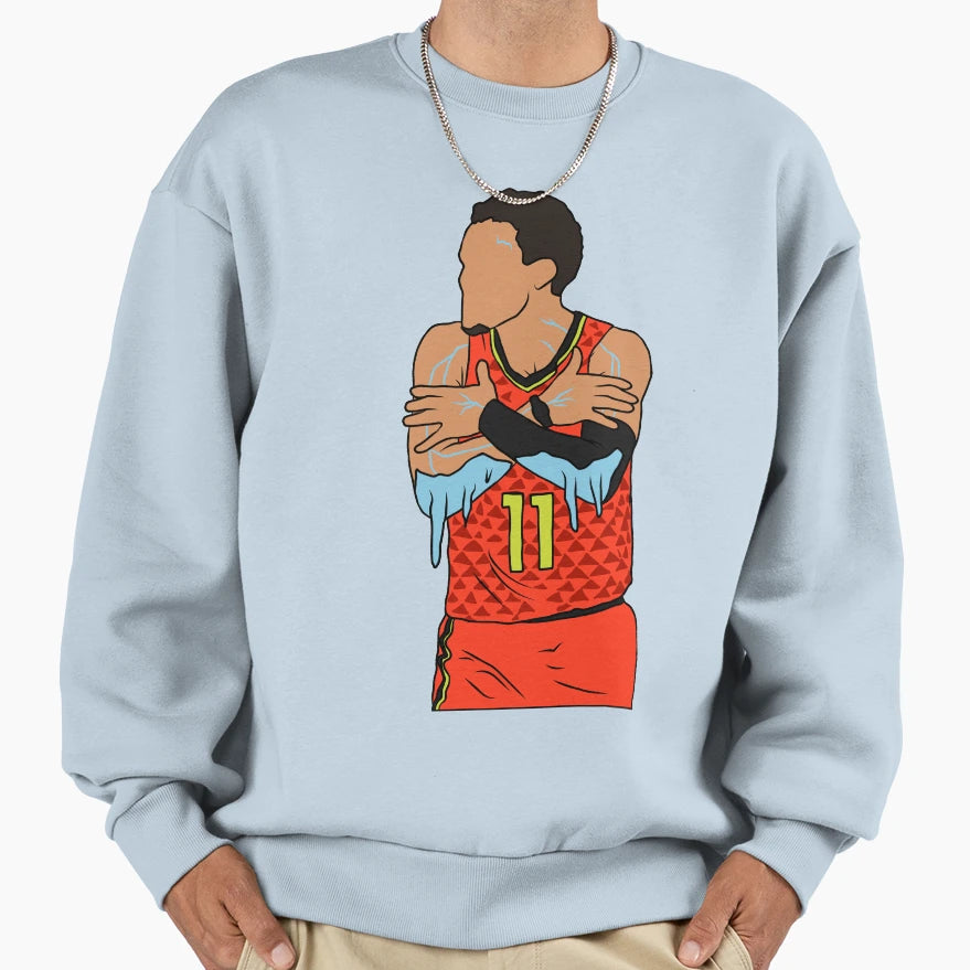 Trae Young Ice Sweatshirt - Graphic Print Unisex - T-Shirt, Sweatshirt, Hoodie