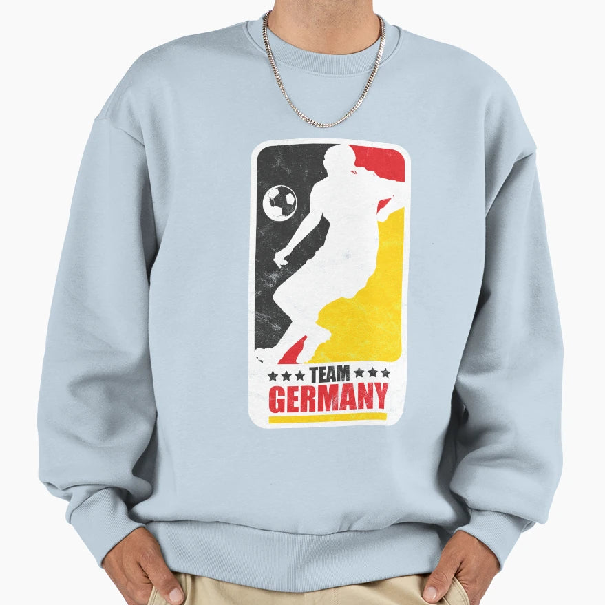 Team Germany Womens Football World Sweatshirt - Custom Art Print Men Women - T-Shirt, Sweatshirt, Hoodie