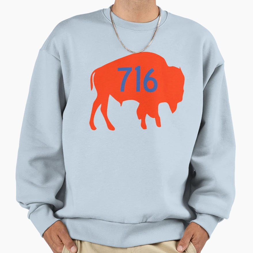 Buffalo 716 Sweatshirt - Novelty Apparel Unisex - T-Shirt, Sweatshirt, Hoodie