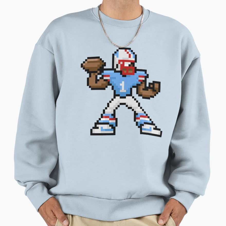 Megaman X Oilers Sweatshirt - Unique Graphic for Adults - T-Shirt, Sweatshirt, Hoodie
