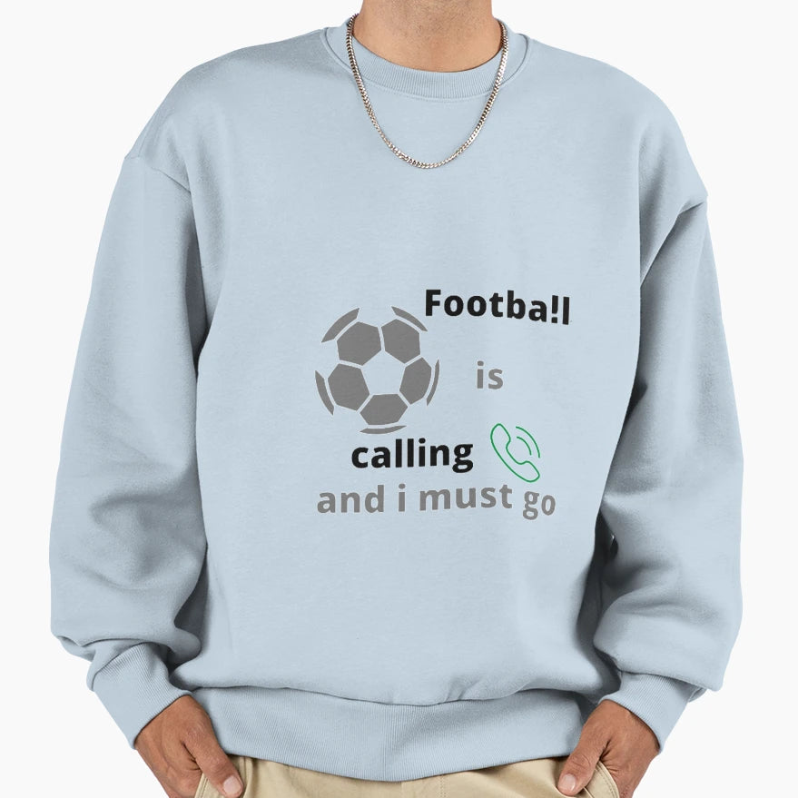 Football Is Calling Sweatshirt - Custom Art Print for Adults - T-Shirt, Sweatshirt, Hoodie