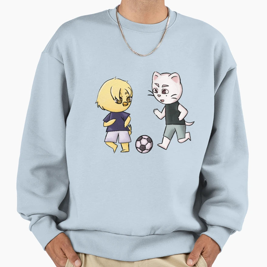 Bbokari Jirinet Playing Soccer Sweatshirt - Graphic Print Men Women - T-Shirt, Sweatshirt, Hoodie
