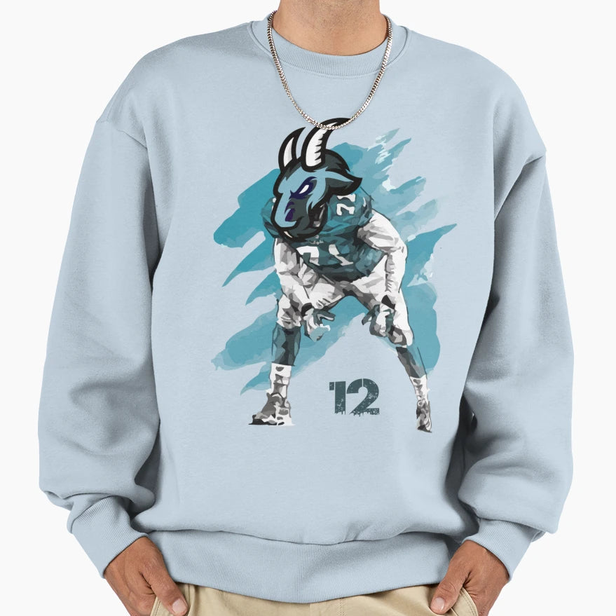 TB Mythic Sports Hero Illustration Sweatshirt - Trendy Graphic Unisex - T-Shirt, Sweatshirt, Hoodie