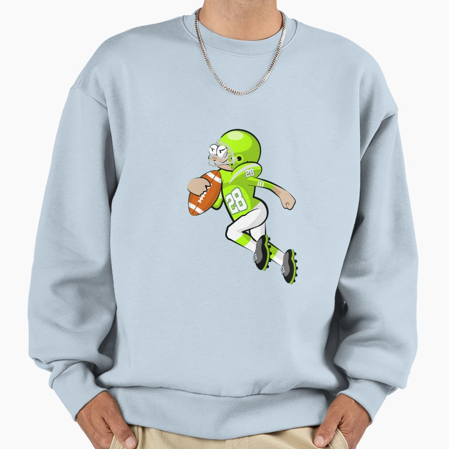 American Football Cartoon 26 41 Sweatshirt - Aesthetic Graphic Unisex - T-Shirt, Sweatshirt, Hoodie