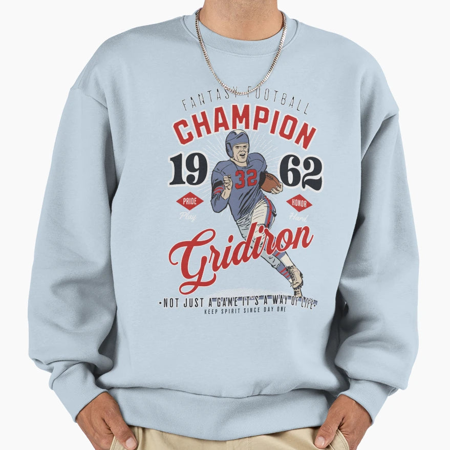 Fantasy Football Champion Sweatshirt - Fun Novelty Design Men Women - T-Shirt, Sweatshirt, Hoodie