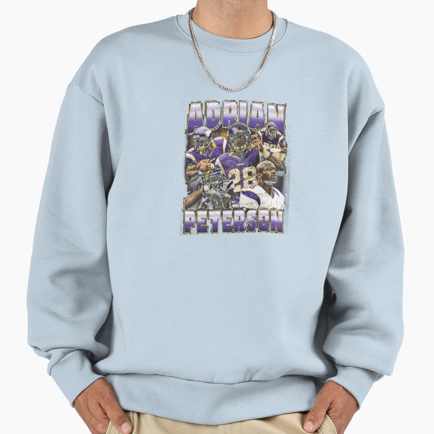 Adrian Peterson Sweatshirt - Novelty Apparel for Adults - T-Shirt, Sweatshirt, Hoodie