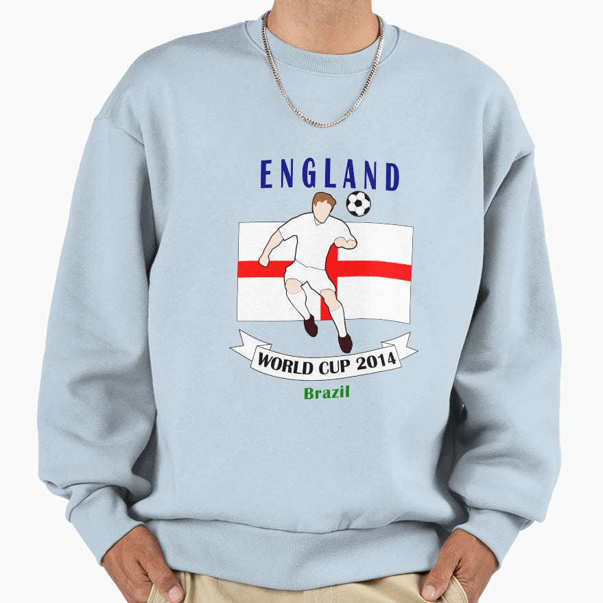England World Cup Team Sweatshirt - Fun Novelty Design for Adults - T-Shirt, Sweatshirt, Hoodie