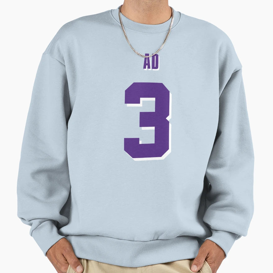 Anthony Davis Ad Jersey No 3 Sweatshirt - Minimalist Print Men Women - T-Shirt, Sweatshirt, Hoodie