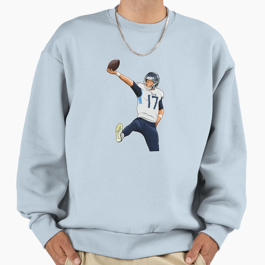 Ryan Tannehill 17 Celebrates Sweatshirt - Minimalist Print for Adults - T-Shirt, Sweatshirt, Hoodie