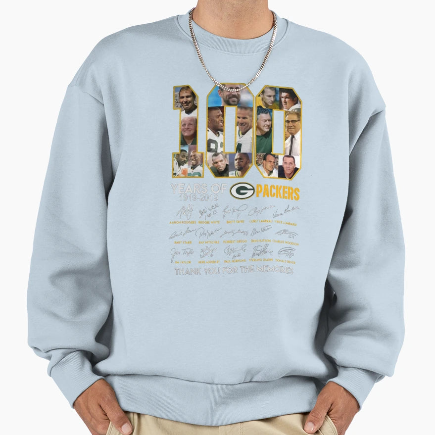 100 Years Thank You Memories Hoodie - Casual Everyday Wear Men Women - T-Shirt, Sweatshirt, Hoodie