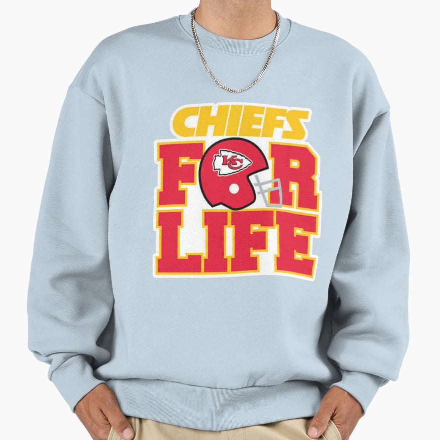Kc Chiefs Life Sweatshirt - Graphic Print Unisex - T-Shirt, Sweatshirt, Hoodie