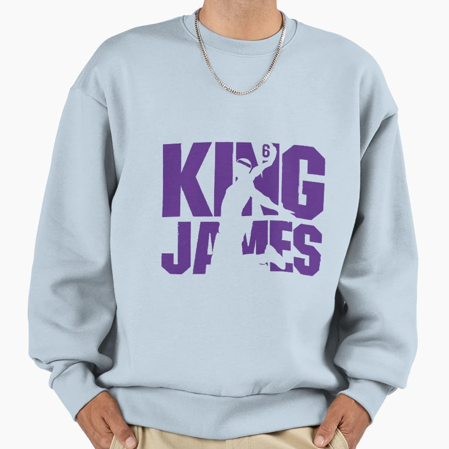 King James 6 Lakers Gift Fan Sweatshirt - Custom Art Print Men Women - T-Shirt, Sweatshirt, Hoodie