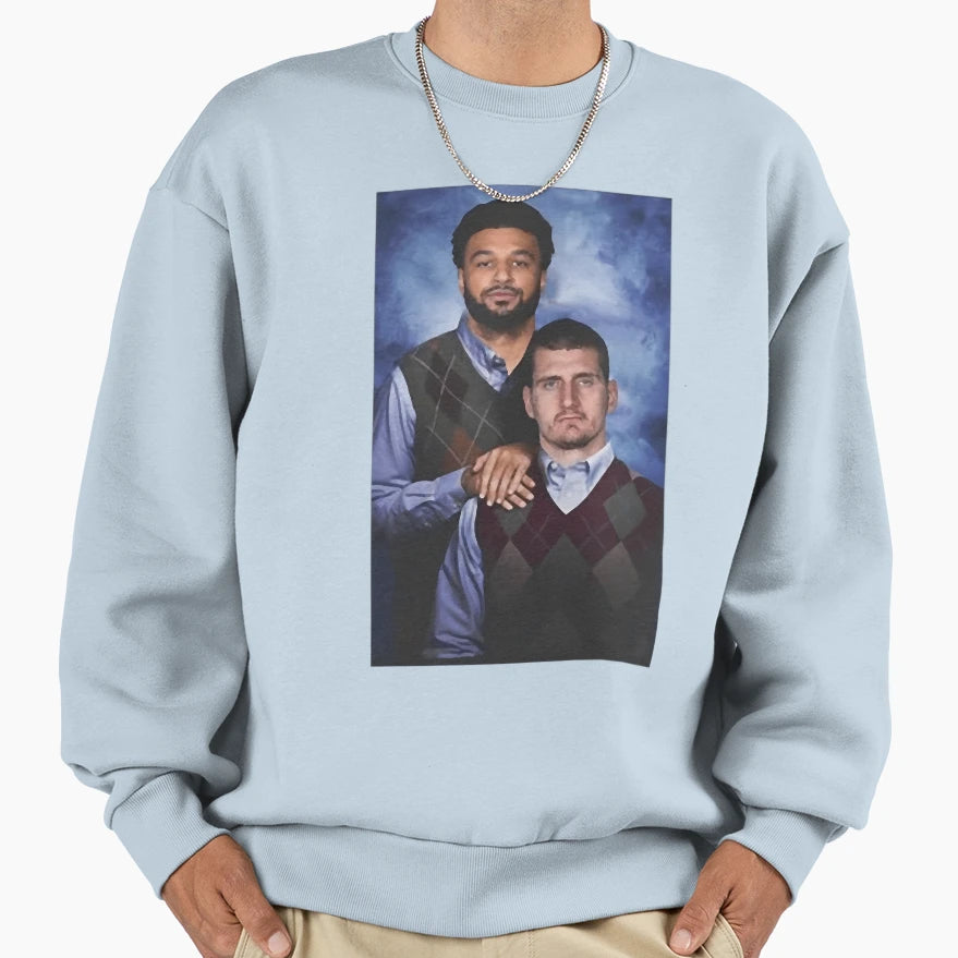 Nikola Jokic Jamal Murray Denver Sweatshirt - Minimalist Print Unisex - T-Shirt, Sweatshirt, Hoodie