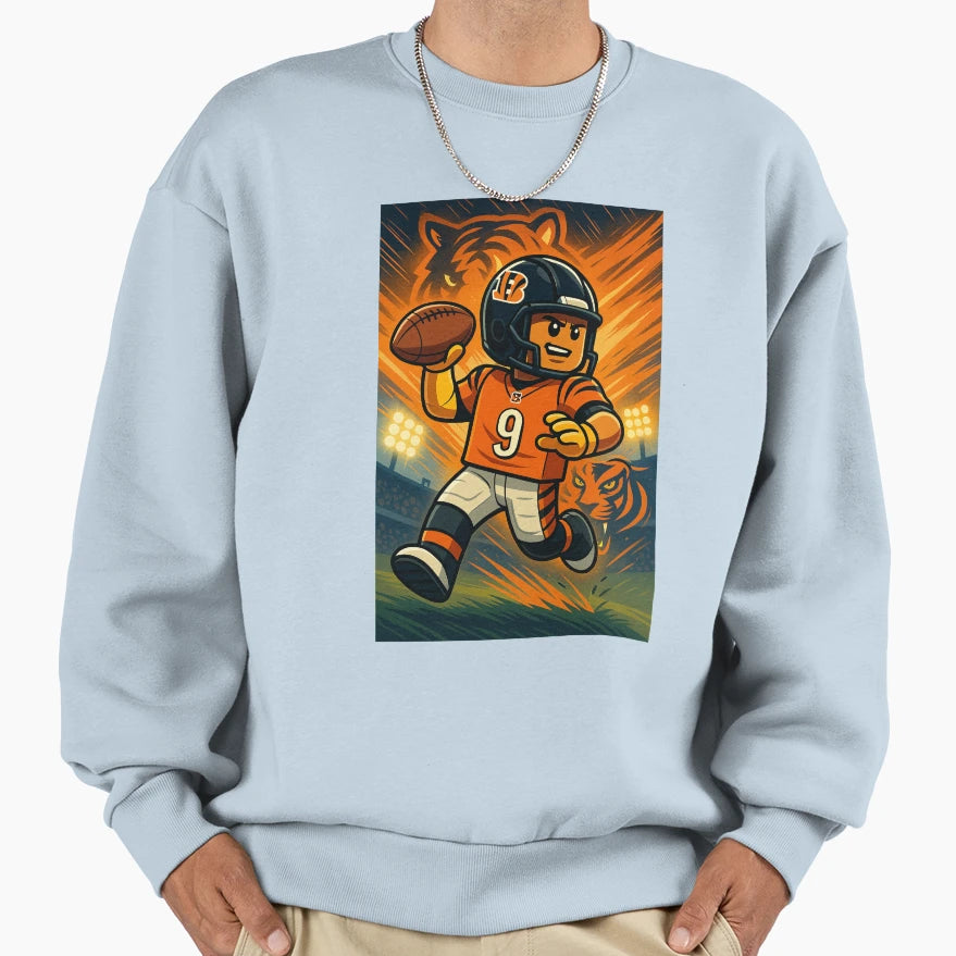 Block Burrow Sweatshirt - Graphic Print Men Women - T-Shirt, Sweatshirt, Hoodie