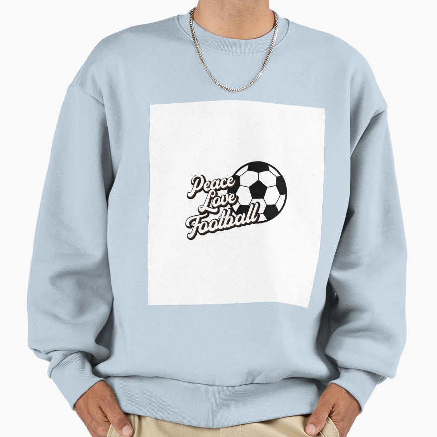 Peace Love Football Sleeveless Sweatshirt - Casual Everyday Wear for Adults - T-Shirt, Sweatshirt, Hoodie
