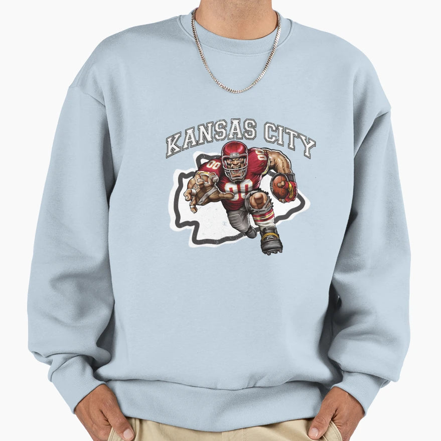 Art Kansas City Chiefs Sweatshirt - Minimalist Print for Adults - T-Shirt, Sweatshirt, Hoodie