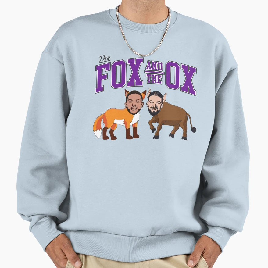 Fox And Ox Kings Basketball Sweatshirt - Fun Novelty Design for Adults - T-Shirt, Sweatshirt, Hoodie