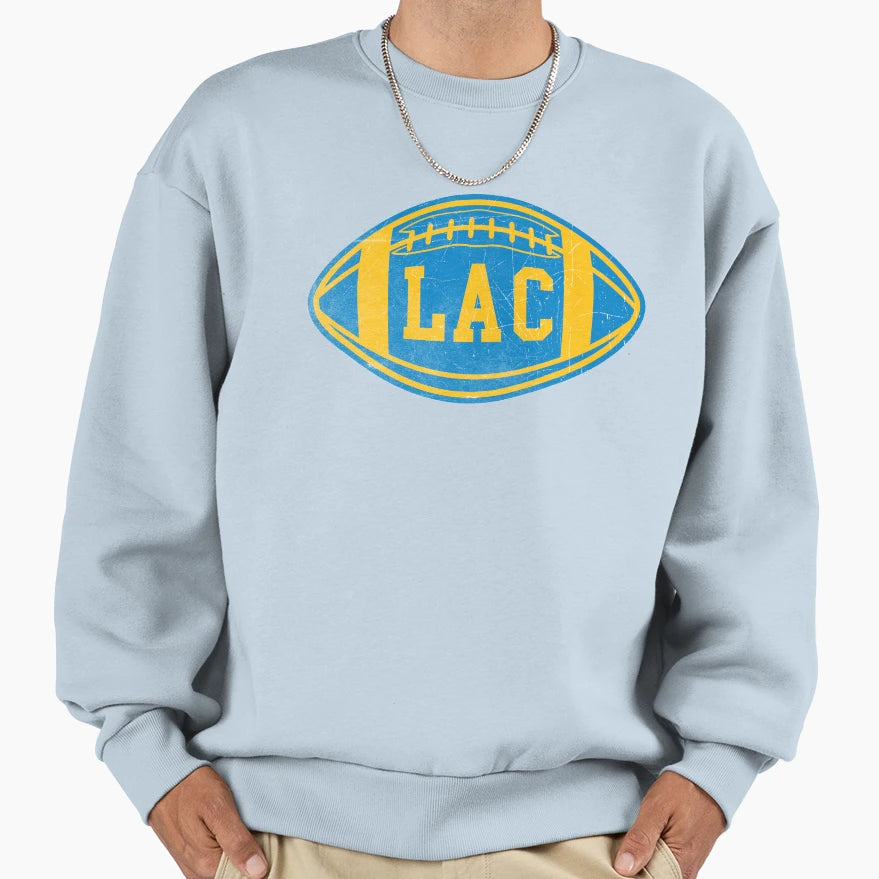 Los Angeles Throwback Football Sweatshirt - Streetwear Style Unisex - T-Shirt, Sweatshirt, Hoodie