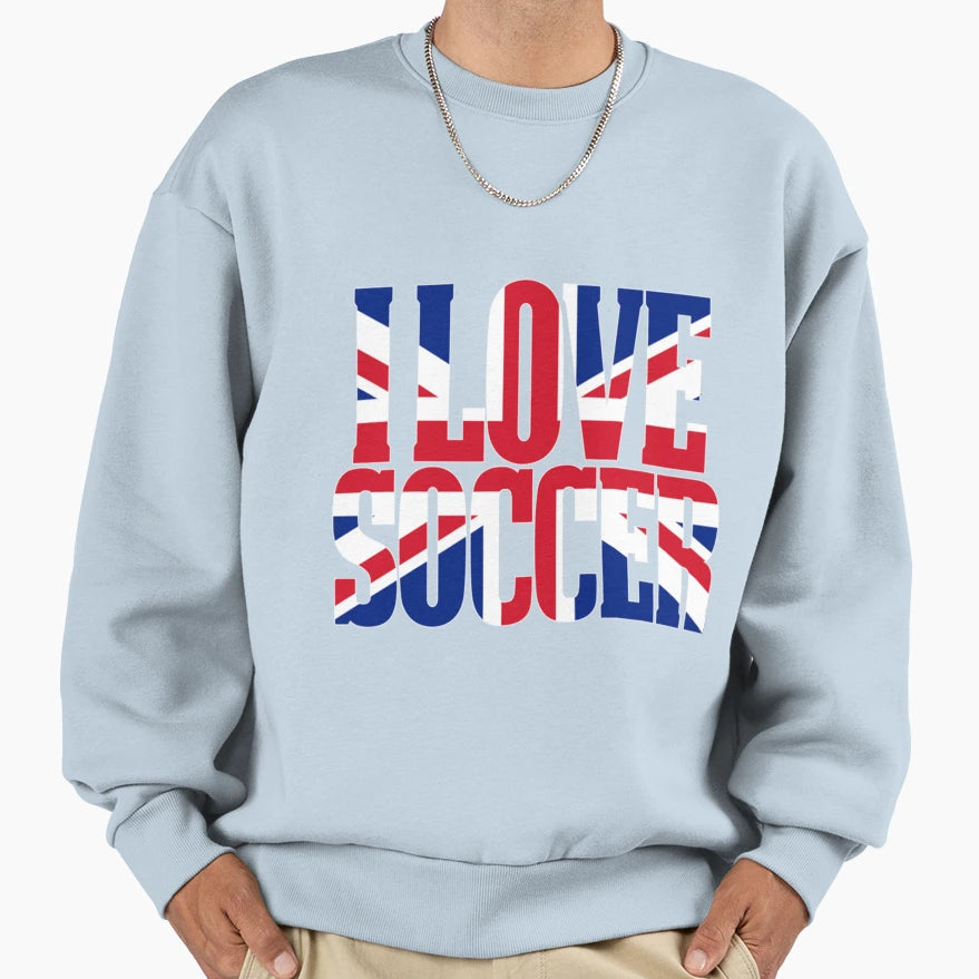 English Soccer Britsh Flag Soccer T-Shirt - Casual Everyday Wear for Adults - T-Shirt, Sweatshirt, Hoodie
