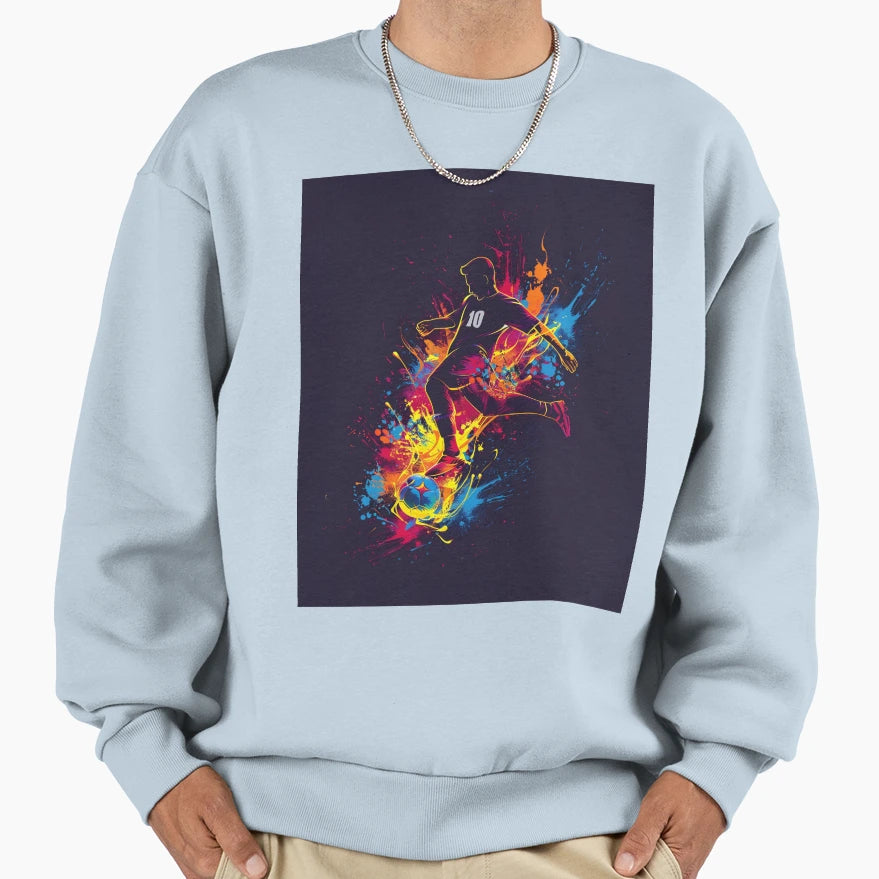 Football Player Sweatshirt - Casual Everyday Wear Unisex - T-Shirt, Sweatshirt, Hoodie