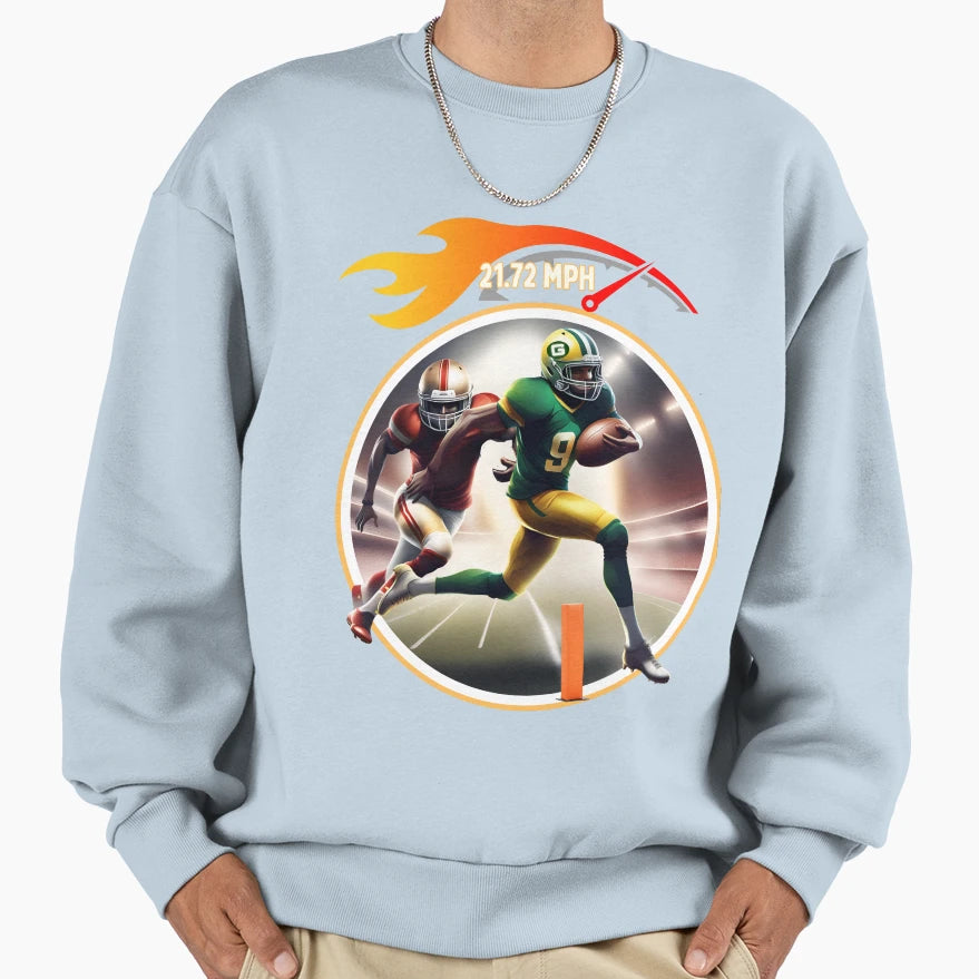 Wide Reciever Sweatshirt - Custom Art Print for Adults - T-Shirt, Sweatshirt, Hoodie