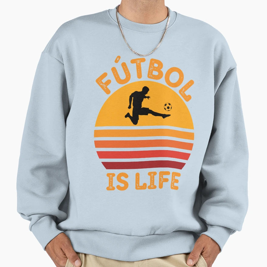 Futbol Is Life World Cup Qatar 2022 Sweatshirt - Graphic Print Men Women - T-Shirt, Sweatshirt, Hoodie