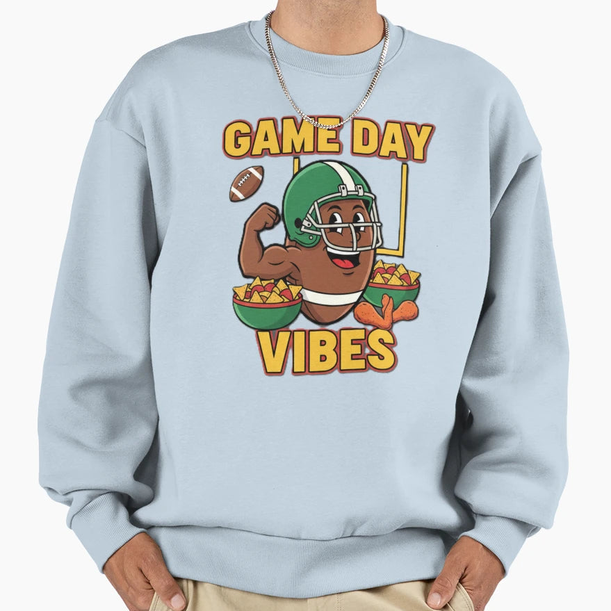 Game Day Vibes Sweatshirt - Novelty Apparel for Adults - T-Shirt, Sweatshirt, Hoodie