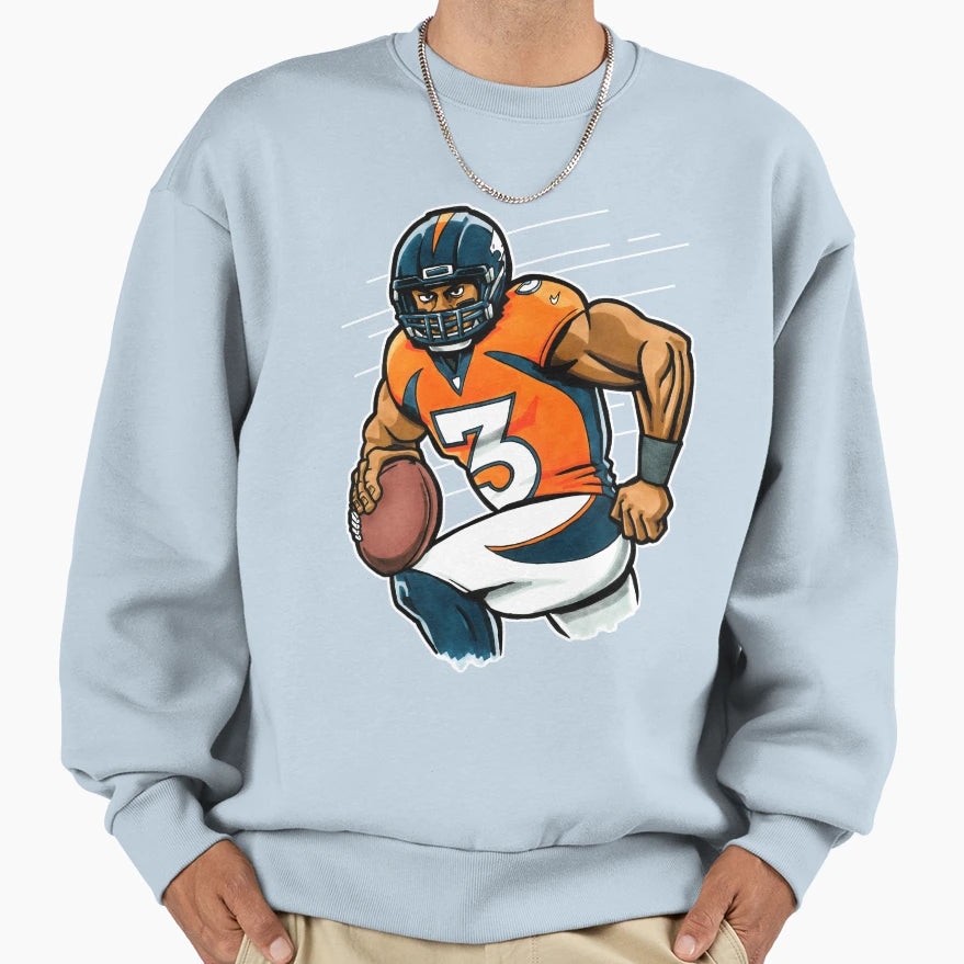 Russ Blue Sweatshirt - Trendy Graphic Unisex - T-Shirt, Sweatshirt, Hoodie