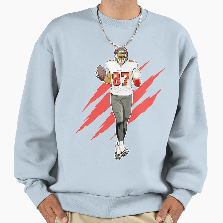 87 Tampa Football Dancer Football Sweatshirt - Custom Art Print Men Women - T-Shirt, Sweatshirt, Hoodie