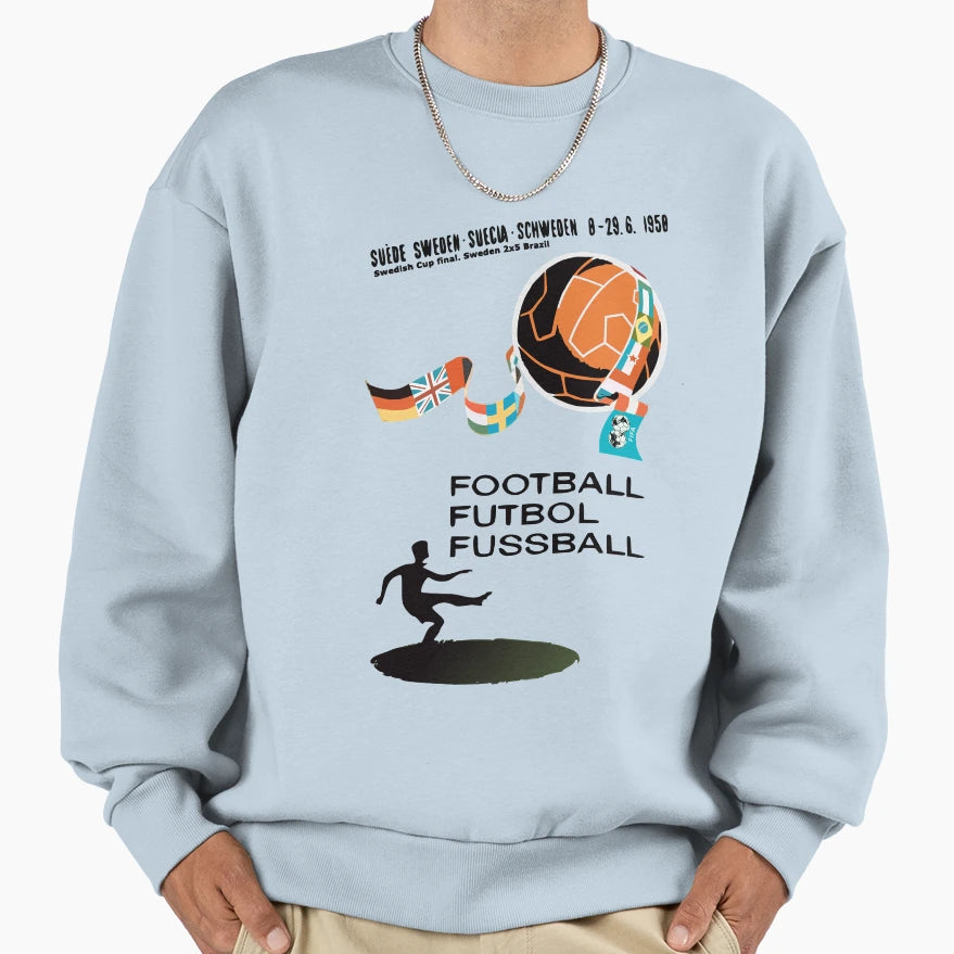 1958 Sweden 1958 Sweden World Cup Sweatshirt - Trendy Graphic Unisex - T-Shirt, Sweatshirt, Hoodie