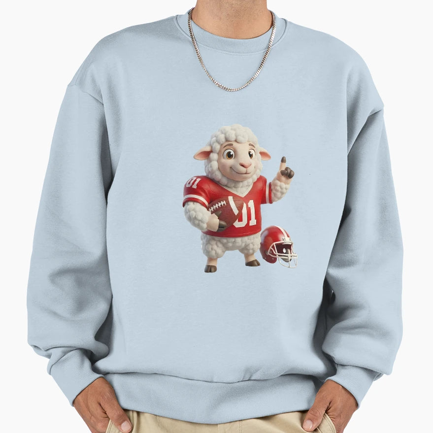 Woolly Football Champ 3D Sweatshirt - Aesthetic Graphic for Adults - T-Shirt, Sweatshirt, Hoodie