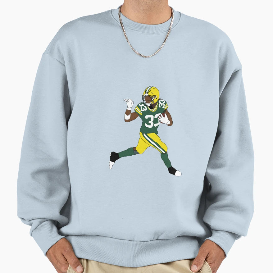 Green Bay Packers Aaron Jones Sweatshirt - Streetwear Style Unisex - T-Shirt, Sweatshirt, Hoodie