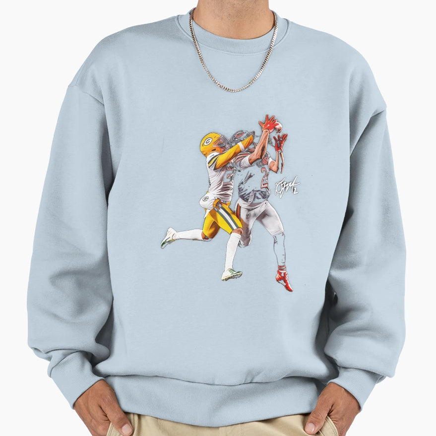 Dj Moore Football Wide Receiver Sweatshirt - Graphic Print for Adults - T-Shirt, Sweatshirt, Hoodie