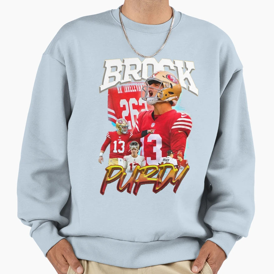 Brock Mr Irrelevant Purdy Bootleg Sweatshirt - Fun Novelty Design Men Women - T-Shirt, Sweatshirt, Hoodie