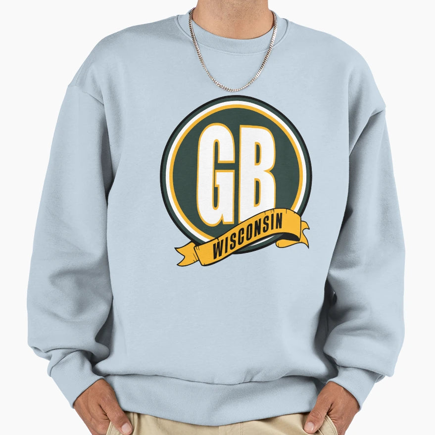 Gb Banner Circle Sweatshirt - Casual Everyday Wear Men Women - T-Shirt, Sweatshirt, Hoodie