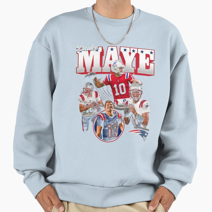 Drake Maye Sweatshirt - Minimalist Print Men Women - T-Shirt, Sweatshirt, Hoodie
