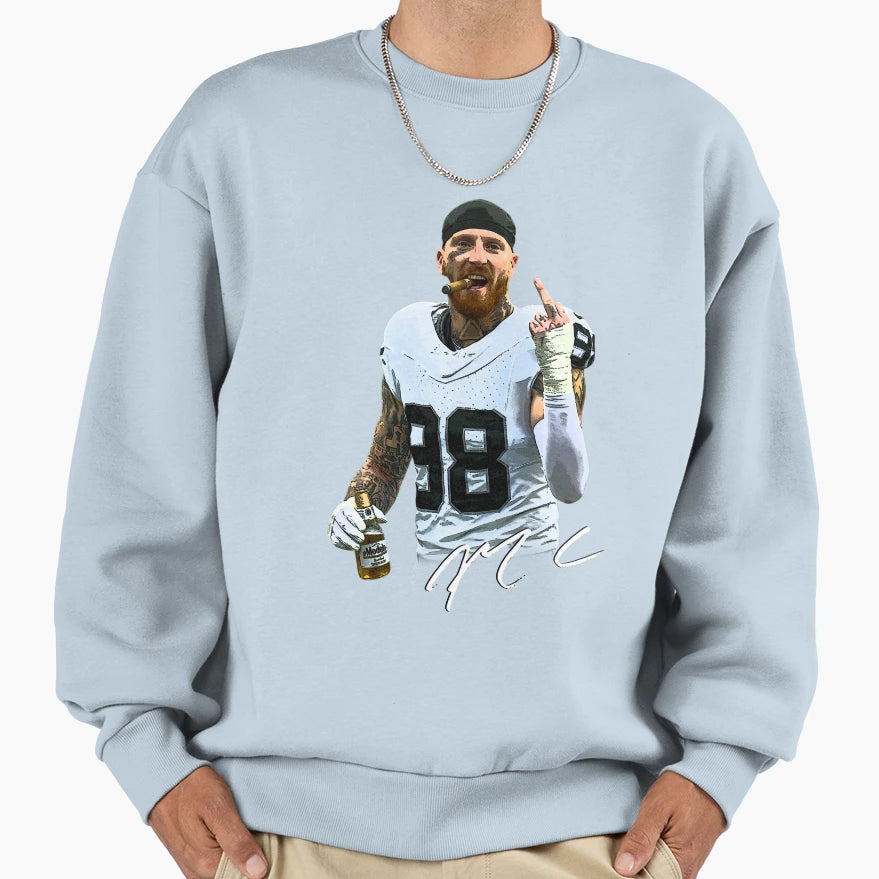 MC Drinking And Smoking Sweatshirt - Aesthetic Graphic Unisex - T-Shirt, Sweatshirt, Hoodie