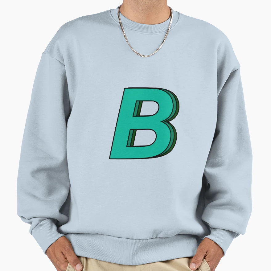 Green B Sweatshirt - Graphic Print Unisex - T-Shirt, Sweatshirt, Hoodie