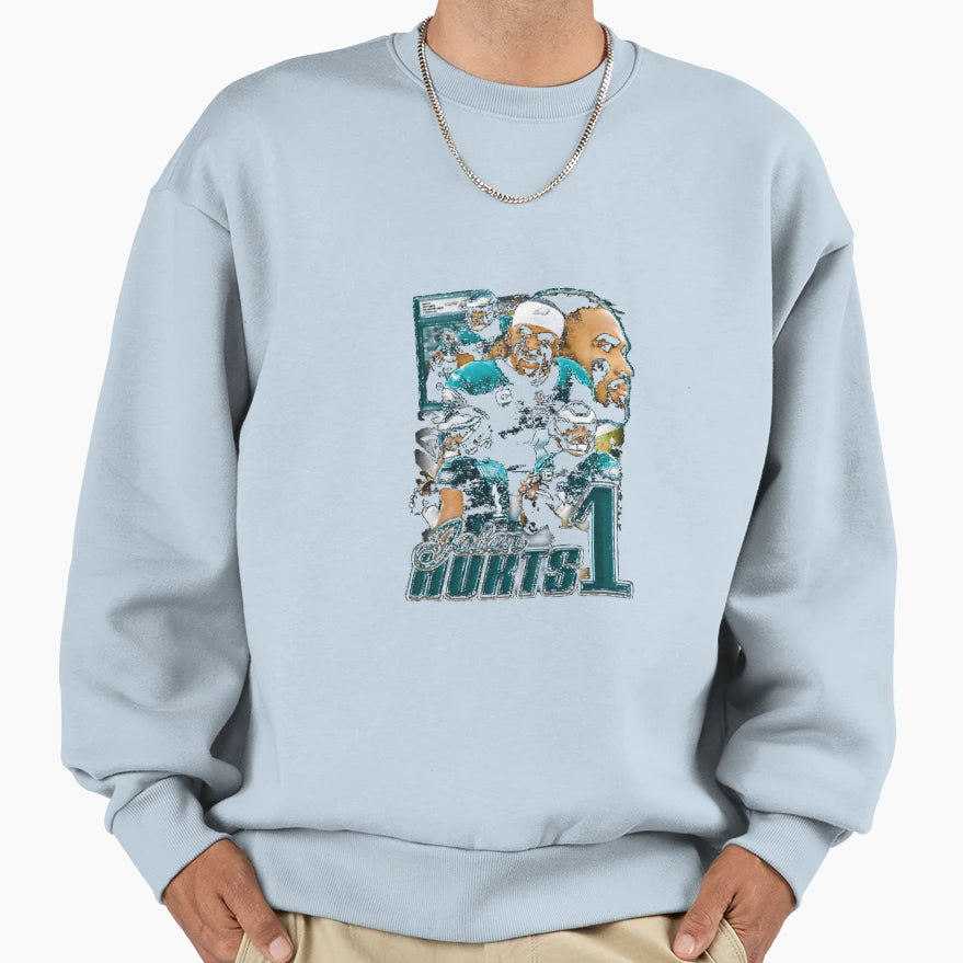 Jalenhurts Sweatshirt - Custom Art Print Unisex - T-Shirt, Sweatshirt, Hoodie