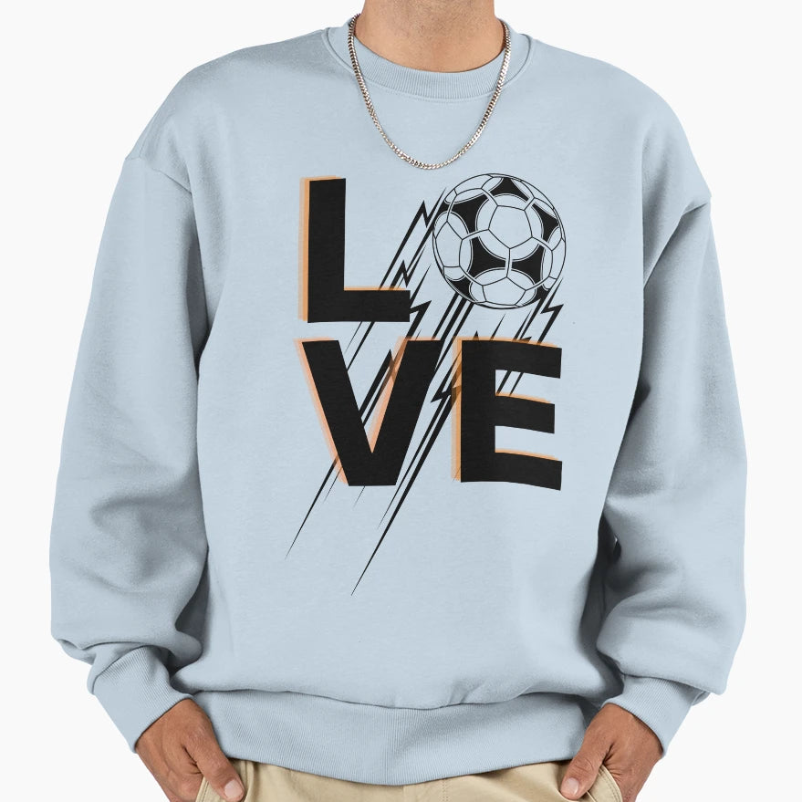 I Love Soccer Sweatshirt - Aesthetic Graphic Unisex - T-Shirt, Sweatshirt, Hoodie