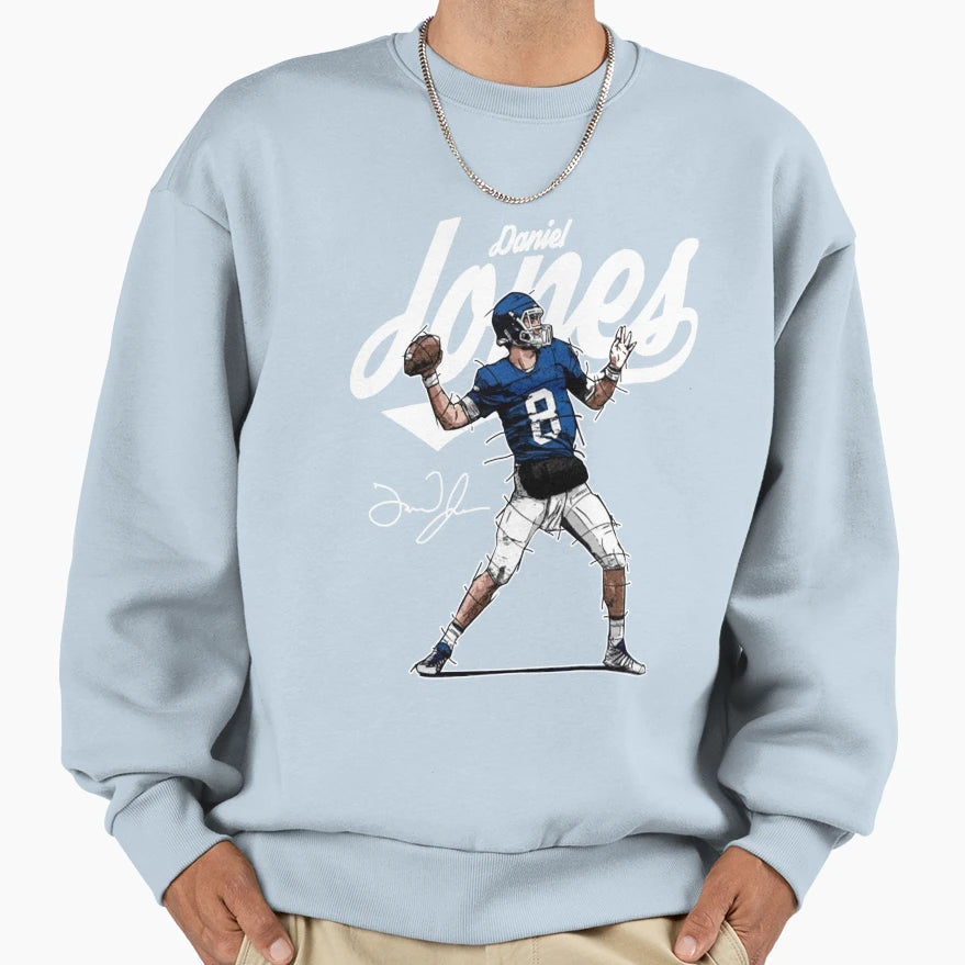 Love Daniel Jones Fantasy Football Team T-Shirt - Minimalist Print Unisex - T-Shirt, Sweatshirt, Hoodie