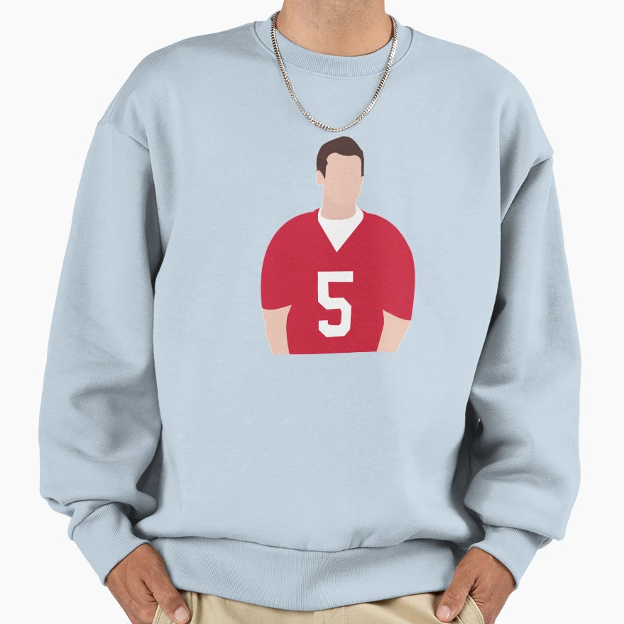 Finn Hudson Quarterback Sweatshirt - Custom Art Print Men Women - T-Shirt, Sweatshirt, Hoodie