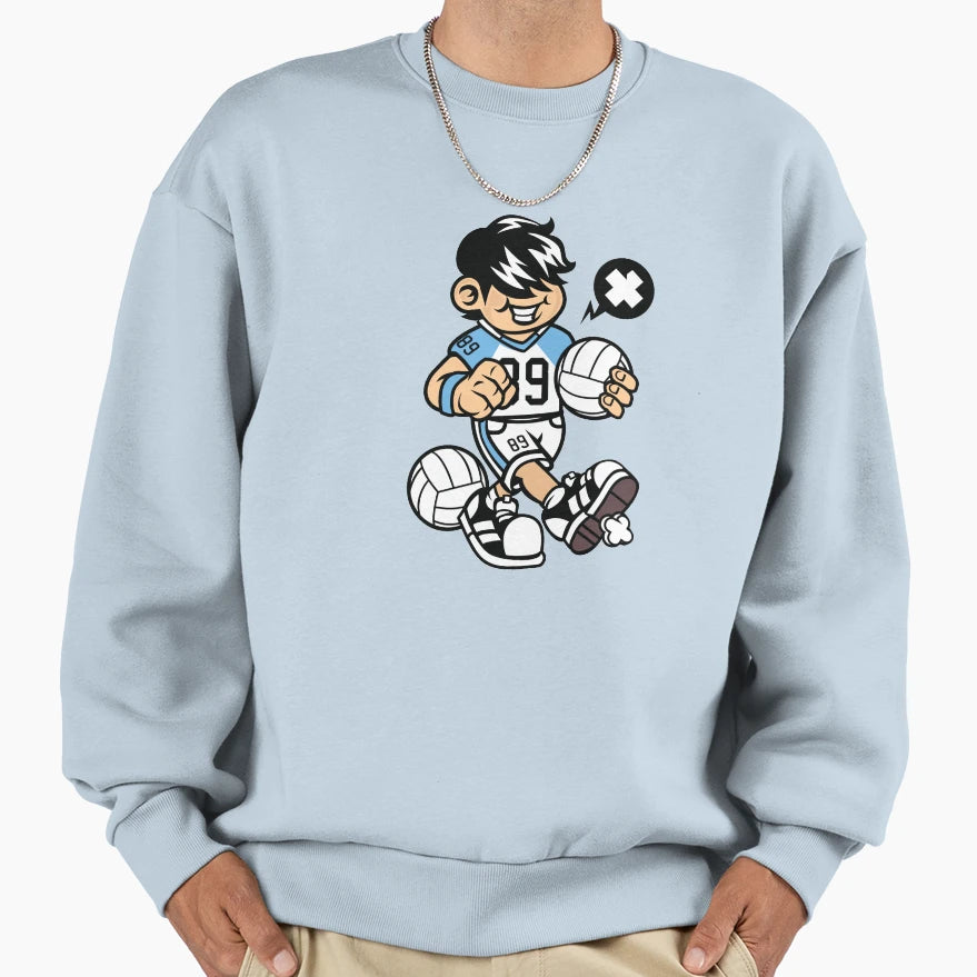 Volley Ball Player Sweatshirt - Unique Graphic Unisex - T-Shirt, Sweatshirt, Hoodie