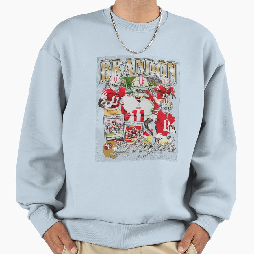 Brandon Aiyuk Bootleg Sweatshirt - Aesthetic Graphic for Adults - T-Shirt, Sweatshirt, Hoodie