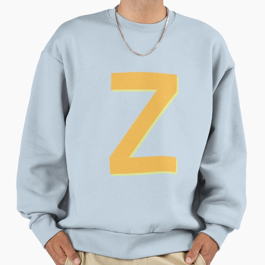 Letter Z Alphabet Z Sweatshirt - Unique Graphic for Adults - T-Shirt, Sweatshirt, Hoodie